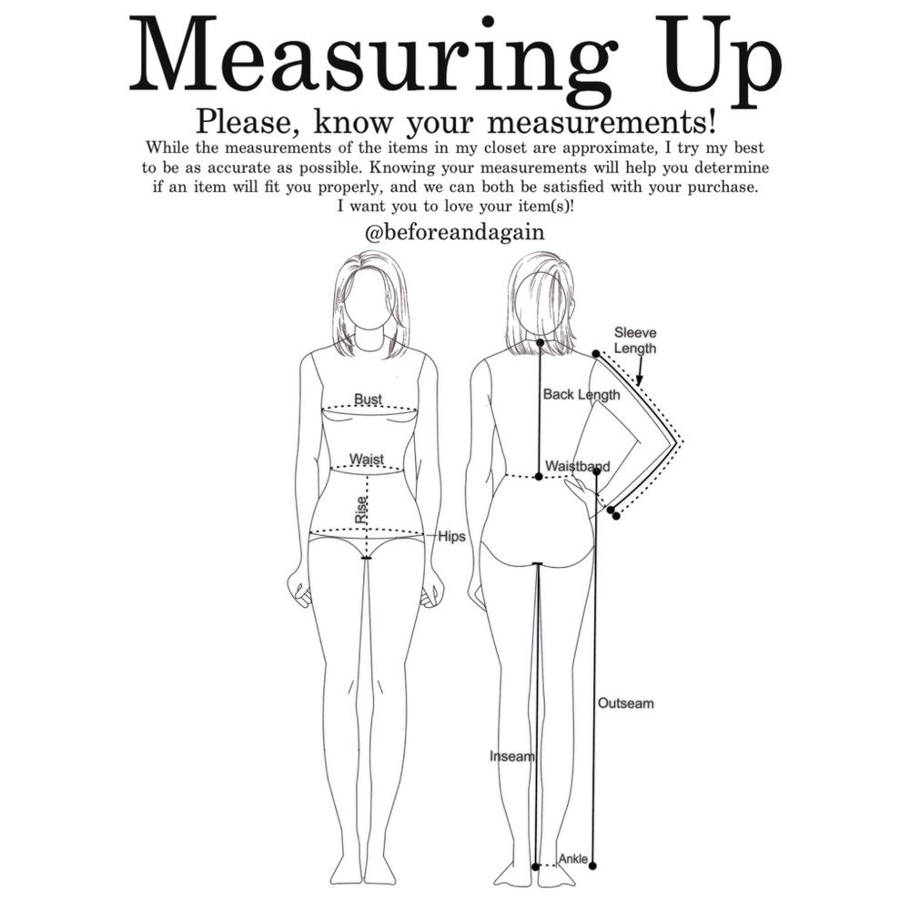 Please, know your measurements!